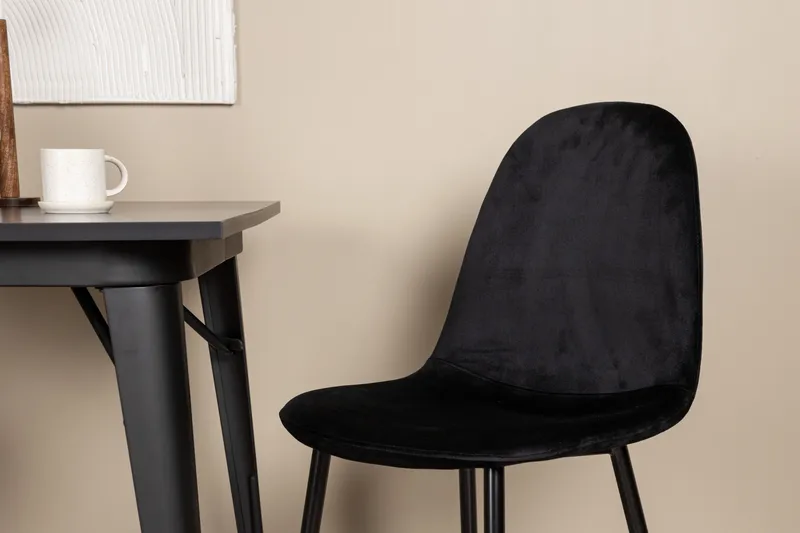 Tempe Matgrupp 80 cm Rektangulär med 2 Polar stolar - Svart - Möbler - Matplats - Matgrupp & matbord med stolar