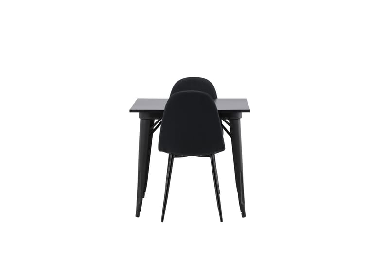 Tempe Matgrupp 80 cm Rektangulär med 2 Polar stolar - Svart - Möbler - Matplats - Matgrupp & matbord med stolar