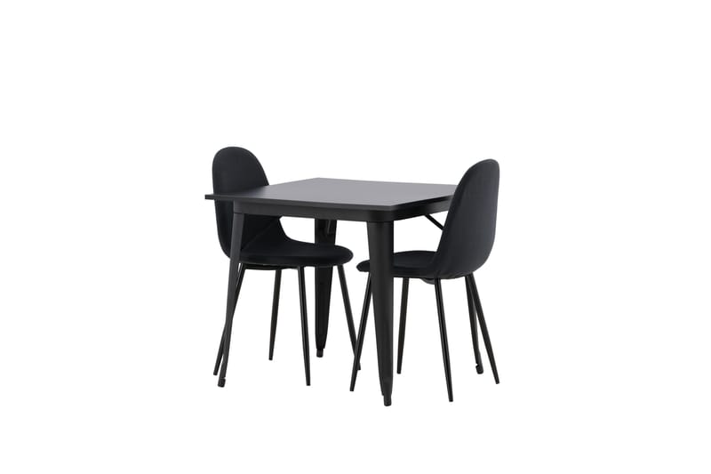 Tempe Matgrupp 80 cm Rektangulär med 2 Polar stolar - Svart - Möbler - Matplats - Matgrupp & matbord med stolar