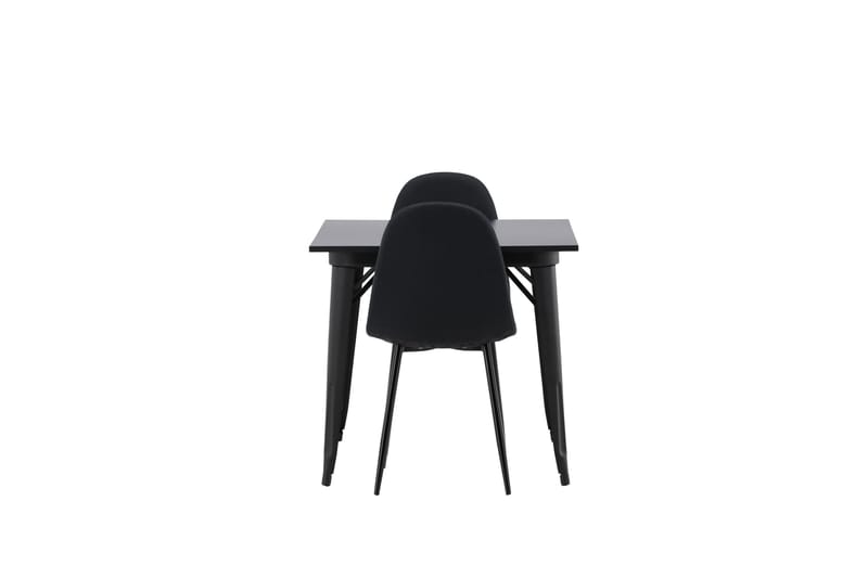 Tempe Matgrupp 80 cm Rektangulär med 2 Polar stolar - Svart - Möbler - Matplats - Matgrupp & matbord med stolar