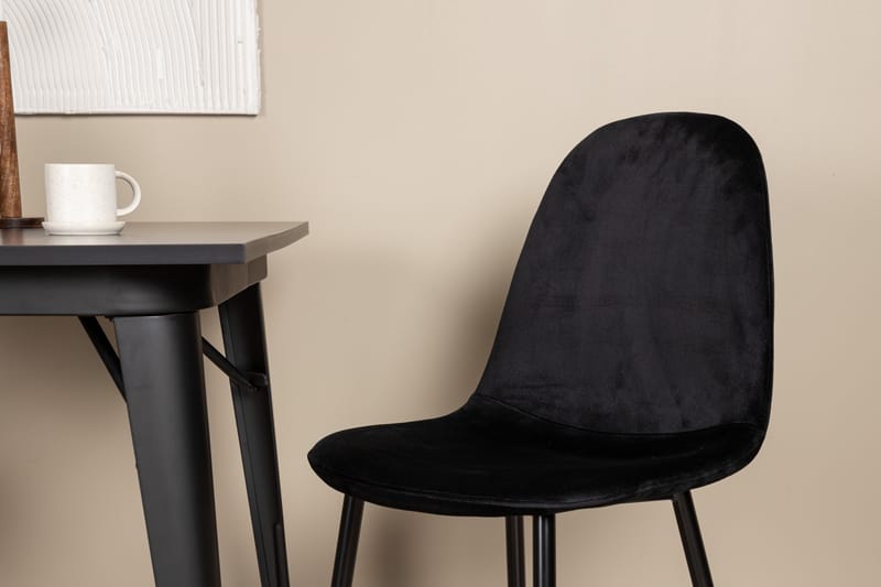 Tempe Matgrupp 80 cm Rektangulär med 2 Polar stolar - Svart - Möbler - Matplats - Matgrupp & matbord med stolar