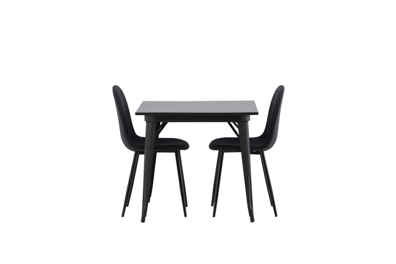 Tempe Matgrupp 80 cm Rektangulär med 2 Polar stolar - Svart - Möbler - Matplats - Matgrupp & matbord med stolar