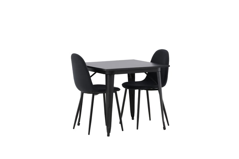 Tempe Matgrupp 80 cm Rektangulär med 2 Polar stolar - Svart - Möbler - Matplats - Matgrupp & matbord med stolar