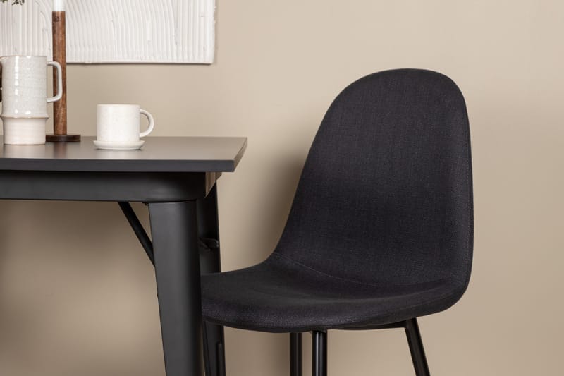 Tempe Matgrupp 80 cm Rektangulär med 2 Polar stolar - Svart - Möbler - Matplats - Matgrupp & matbord med stolar
