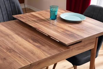 Teral Matgrupp Förlängningsbar 130-170 cm med 6 Stolar - Antracit - Möbler - Matplats - Matgrupp & matbord med stolar