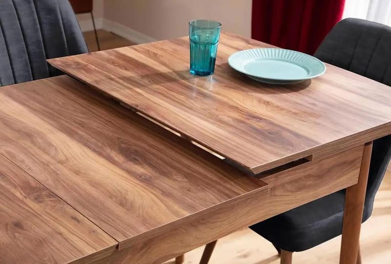 Teral Matgrupp Förlängningsbar 130-170 cm med 6 Stolar - Möbler - Matplats - Matgrupp & matbord med stolar