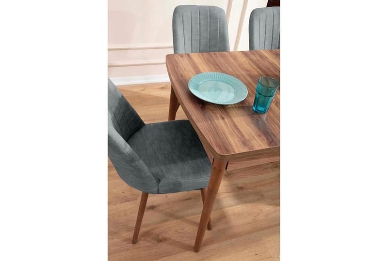 Teral Matgrupp Förlängningsbar 130-170 cm med 6 Stolar - Möbler - Matplats - Matgrupp & matbord med stolar