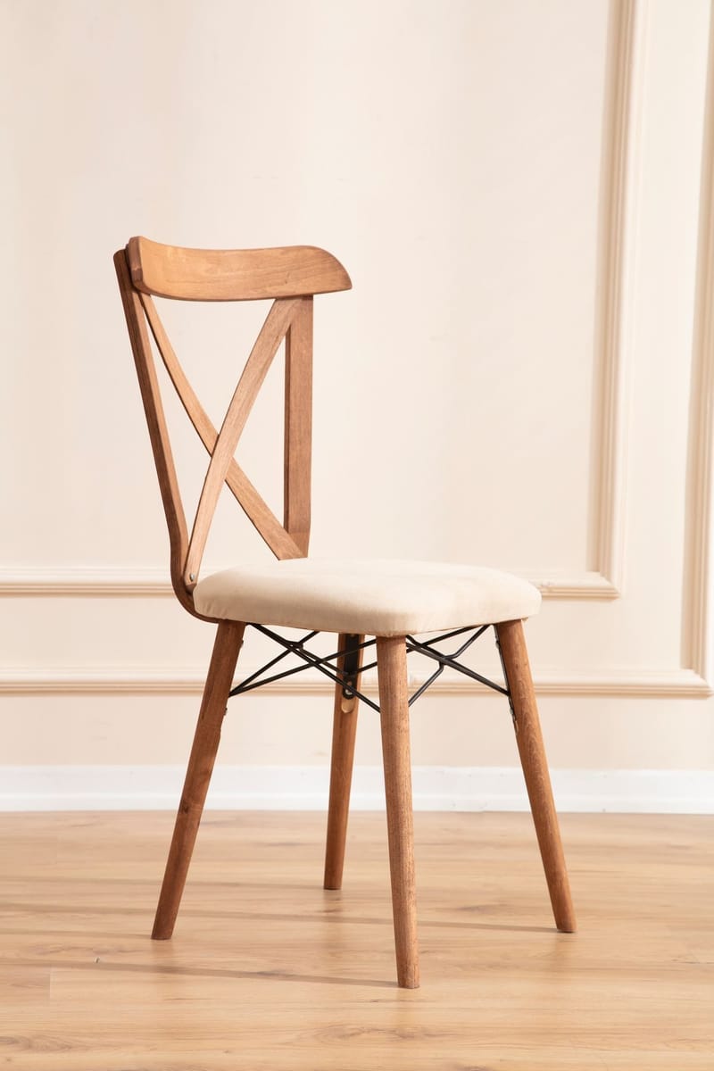 Toolenpas Matgrupp Bord 130 cm + 4 Stolar - Brun - Möbler - Matplats - Matgrupp & matbord med stolar