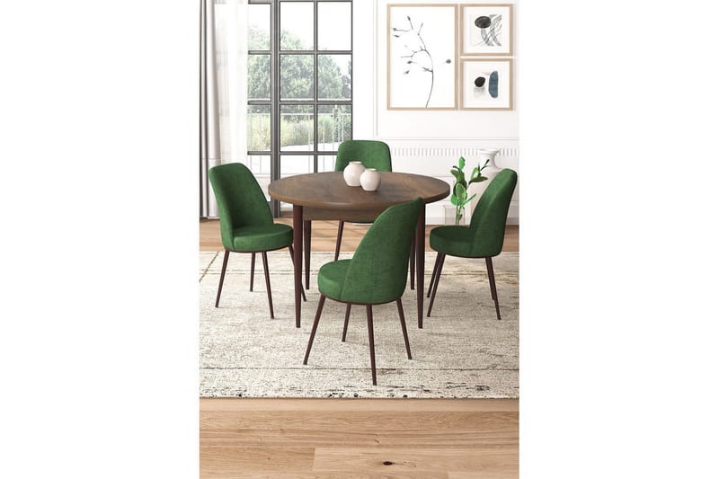 Tor Matgrupp 4-sits - Brun/Beige - Möbler - Matplats - Matgrupp & matbord med stolar