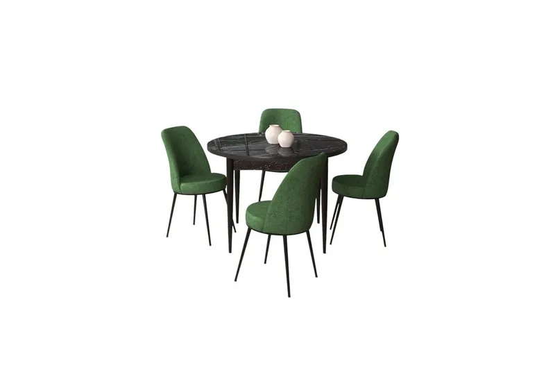 Tor Matgrupp 4-sits - Svart/Beige - Möbler - Matplats - Matgrupp & matbord med stolar