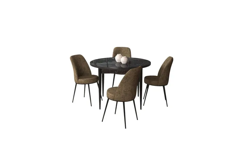Tor Matgrupp 4-sits, Svart/Brun