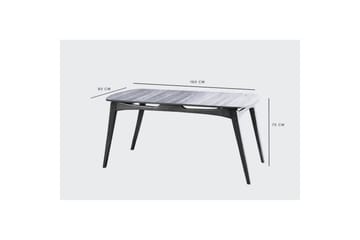 Touch Matgrupp 160 cm Rektangulär - Natur - Möbler - Matplats - Matgrupp & matbord med stolar