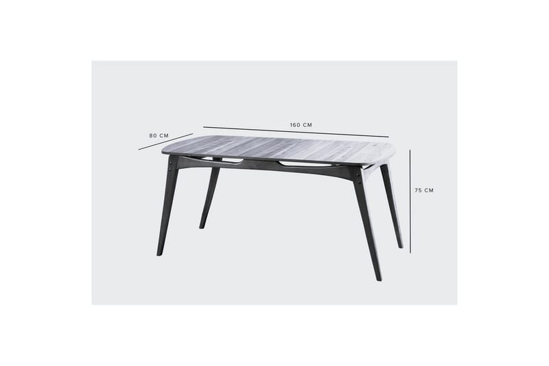 Touch Matgrupp 160 cm Rektangulär - Natur - Möbler - Matplats - Matgrupp & matbord med stolar