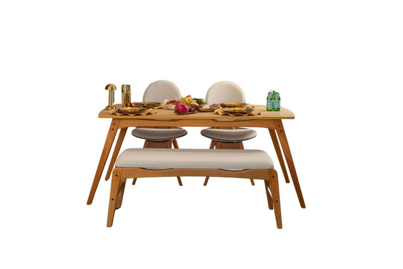 Touch Matgrupp 160 cm Rektangulär - Natur - Möbler - Matplats - Matgrupp & matbord med stolar