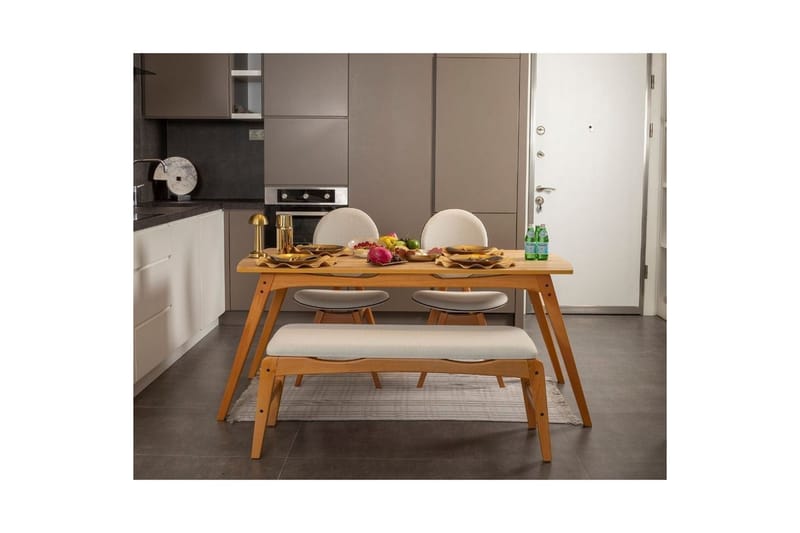 Touch Matgrupp 160 cm Rektangulär - Natur - Möbler - Matplats - Matgrupp & matbord med stolar