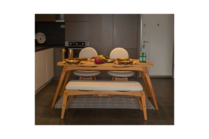Touch Matgrupp 160 cm Rektangulär - Natur - Möbler - Matplats - Matgrupp & matbord med stolar