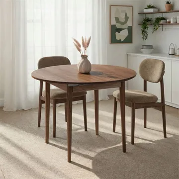 Tralven Matbord 131 cm Rund - Kaukasisk Barock Valnöt - Möbler - Matplats - Matbord & köksbord