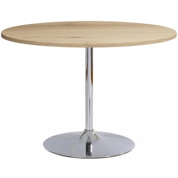 Trumpet Matbord Rund 110 cm - Ek/Krom - Möbler - Matplats - Matbord & köksbord