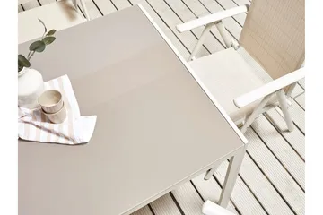 Tuiriz Matbord 160x91 cm - Beige/Vit - Möbler - Matplats - Matbord & köksbord