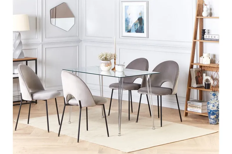 Tullne Matbord 70x120 cm - transparent/Silver - Möbler - Matplats - Matbord & köksbord