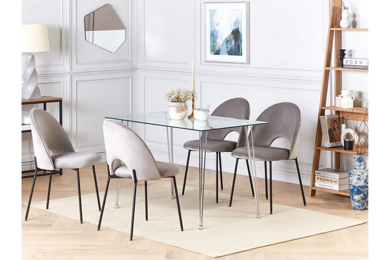Tullne Matbord 70x120 cm - transparent/Silver - Möbler - Matplats - Matbord & köksbord