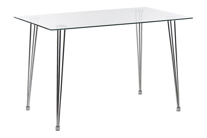 Tullne Matbord 70x120 cm, transparent/Silver
