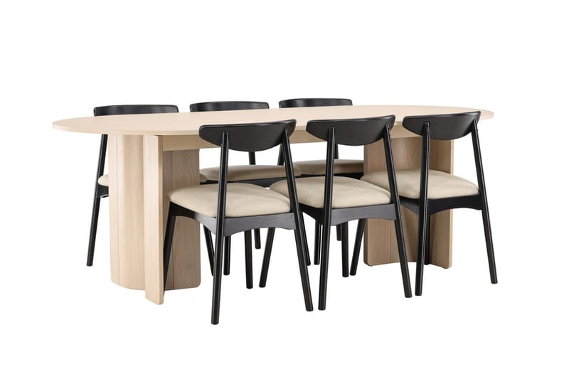 Tyresö Oval Matbord med 6 Ven Matstol - Möbler - Matplats - Matgrupp & matbord med stolar