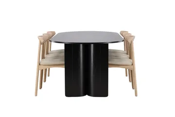 Tyresö Oval Matbord med 6 Ven Matstol - Möbler - Matplats - Matgrupp & matbord med stolar