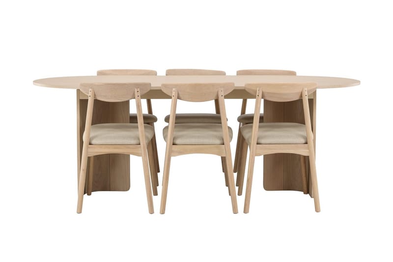 Tyresö Oval Matbord med 6 Ven Matstol - Möbler - Matplats - Matgrupp & matbord med stolar