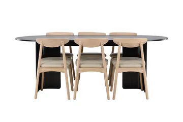 Tyresö Oval Matbord med 6 Ven Matstol - Möbler - Matplats - Matgrupp & matbord med stolar