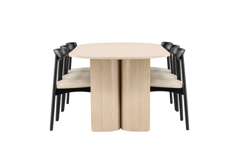 Tyresö Oval Matbord med 6 Ven Matstol - Möbler - Matplats - Matgrupp & matbord med stolar