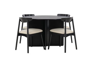 Tyresö Round Matbord med 4 Ven Matstol - Möbler - Matplats - Matgrupp & matbord med stolar
