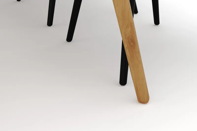 Tyrö Matgrupp med 6 st Tyrö Karmstolar - Oak/Black - Möbler - Matplats - Matgrupp & matbord med stolar