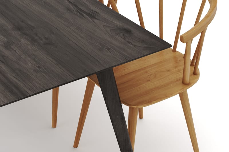 Tyrö Matgrupp med 6 st Tyrö Karmstolar - Smoked Oak/Oak - Möbler - Matplats - Matgrupp & matbord med stolar