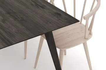 Tyrö Matgrupp med 6 st Tyrö Karmstolar - Smoked Oak/Whitewash - Möbler - Matplats - Matgrupp & matbord med stolar
