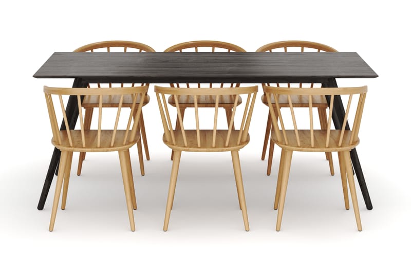 Tyrö Matgrupp med 6 st Tyrö Karmstolar - Möbler - Matplats - Matgrupp & matbord med stolar