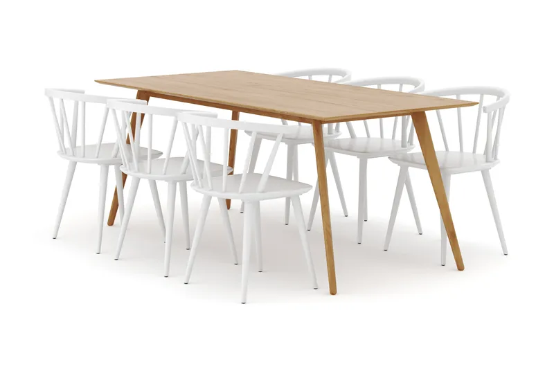 Tyrö Matgrupp med 6 st Tyrö Karmstolar