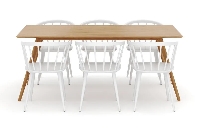 Tyrö Matgrupp med 6 st Tyrö Karmstolar - Möbler - Matplats - Matgrupp & matbord med stolar