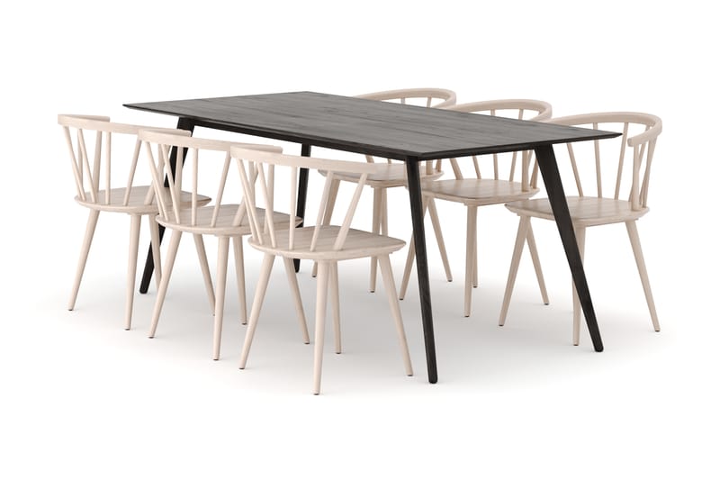 Tyrö Matgrupp med 6 st Tyrö Karmstolar