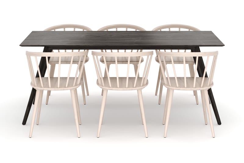 Tyrö Matgrupp med 6 st Tyrö Karmstolar - Möbler - Matplats - Matgrupp & matbord med stolar