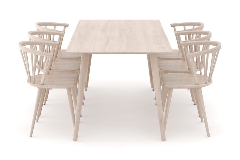 Tyrö Matgrupp med 6 st Tyrö Karmstolar - Möbler - Matplats - Matgrupp & matbord med stolar