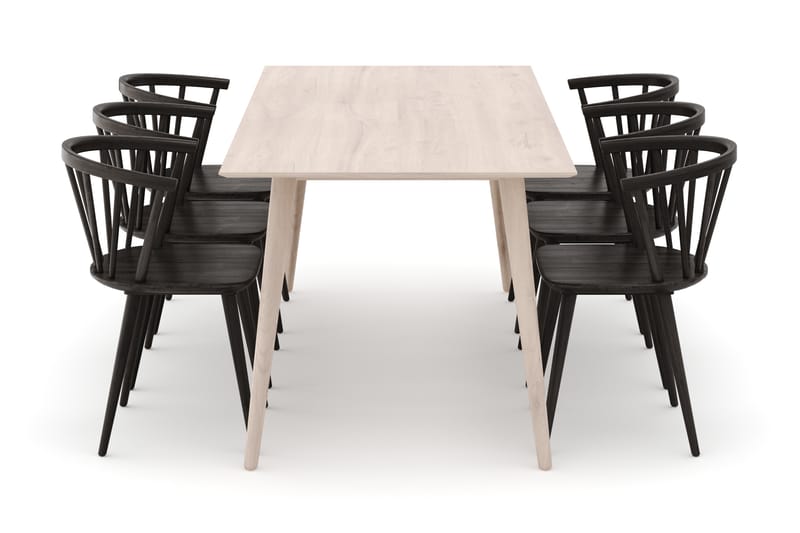 Tyrö Matgrupp med 6 st Tyrö Karmstolar - Möbler - Matplats - Matgrupp & matbord med stolar