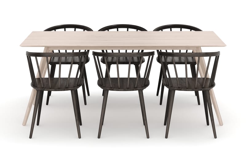 Tyrö Matgrupp med 6 st Tyrö Karmstolar - Möbler - Matplats - Matgrupp & matbord med stolar