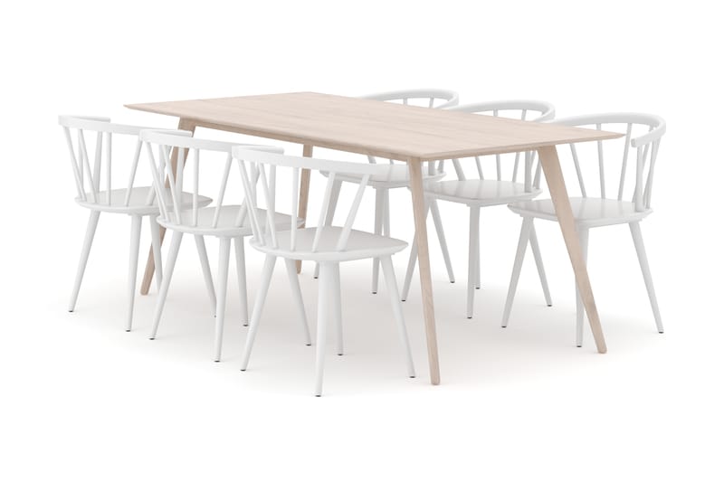 Tyrö Matgrupp med 6 st Tyrö Karmstolar - Möbler - Matplats - Matgrupp & matbord med stolar