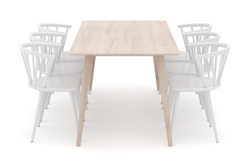 Tyrö Matgrupp med 6 st Tyrö Karmstolar - Möbler - Matplats - Matgrupp & matbord med stolar