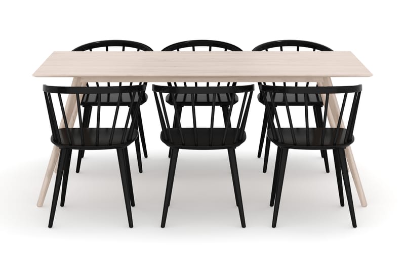Tyrö Matgrupp med 6 st Tyrö Karmstolar - Möbler - Matplats - Matgrupp & matbord med stolar