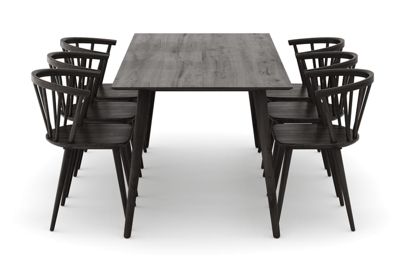 Tyrö Matgrupp med 6 st Tyrö Karmstolar - Möbler - Matplats - Matgrupp & matbord med stolar