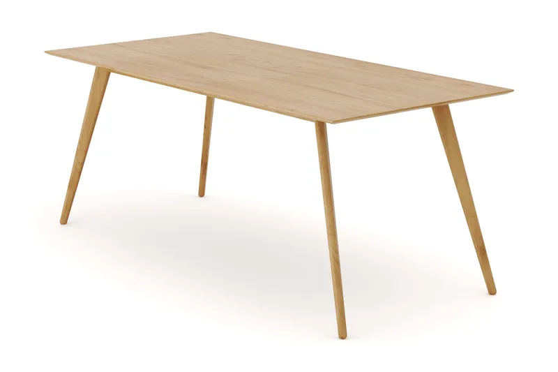 Tyrö Rektangulär Matbord & köksbord 190x90 cm Askträ - Oak - Möbler - Matplats - Matbord & köksbord