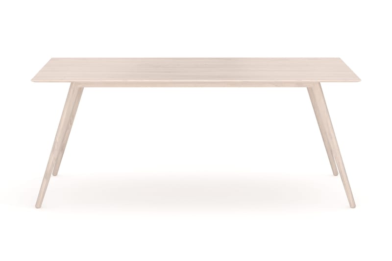 Tyrö Rektangulär Matbord & köksbord 190x90 cm Askträ - Whitewash - Möbler - Matplats - Matbord & köksbord