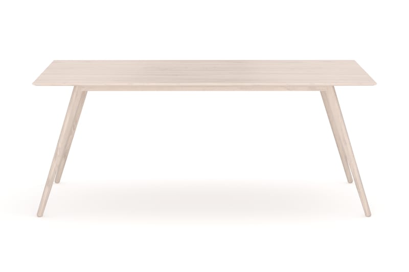 Tyrö Rektangulär Matbord & köksbord 190x90 cm Askträ - Whitewash - Möbler - Matplats - Matbord & köksbord